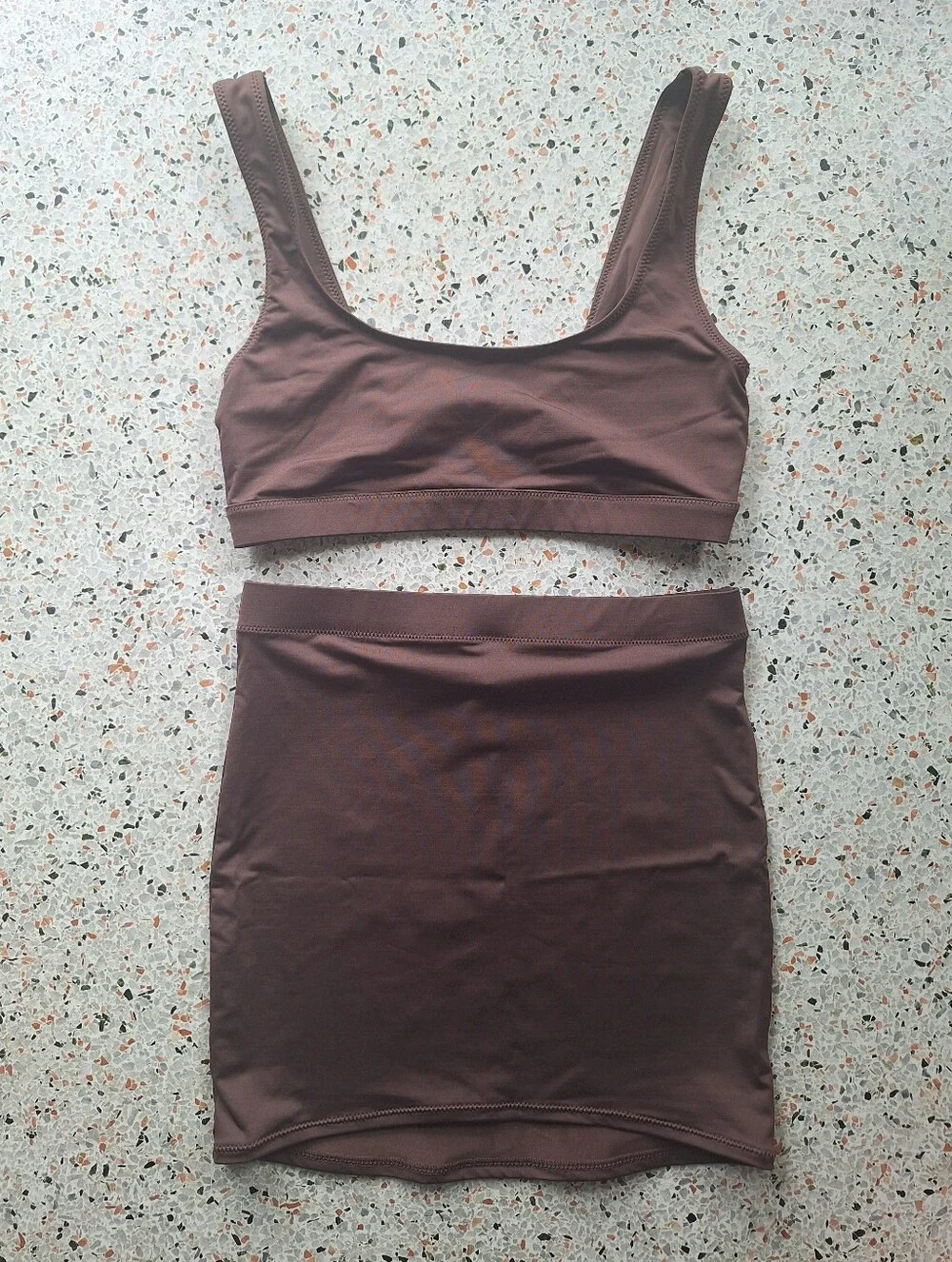 SKIMS Signature Swim Tank & SKIMS Tube Skirt